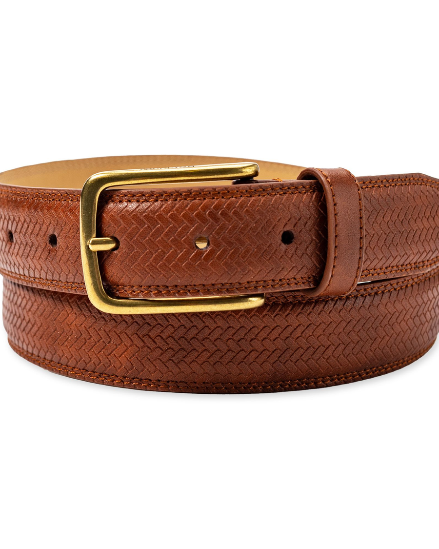 (image for) Extraordinary Feather Edge Basketweave Belt, 32 MM